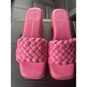 Dolce Vita Pink Woven Sandals Size 8